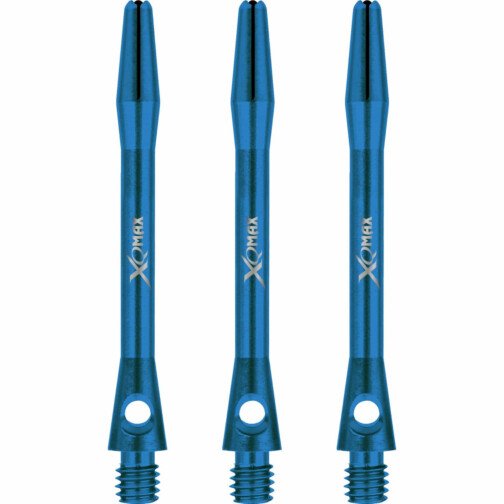 XQMax Aluminium Dart Shafts - Metal Dart Stems - Blue