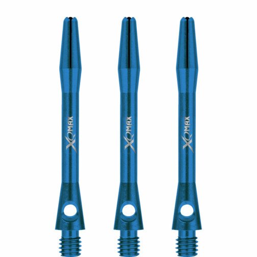 XQMax Aluminium Dart Shafts - Metal Dart Stems - Blue