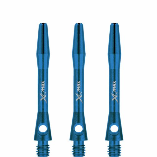 XQMax Aluminium Dart Shafts - Metal Dart Stems - Blue