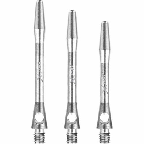 XQMax Aluminium Dart Shafts – Metal Dart Stems – Silver