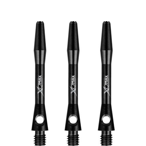 XQMax Aluminium Dart Shafts – Metal Dart Stems – Black