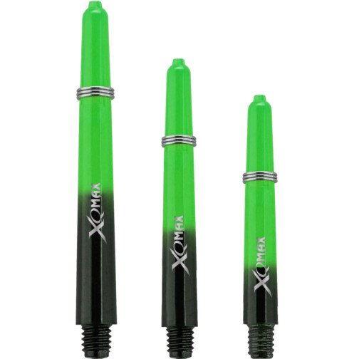 XQMax Gradient Dart Shafts Black & Green