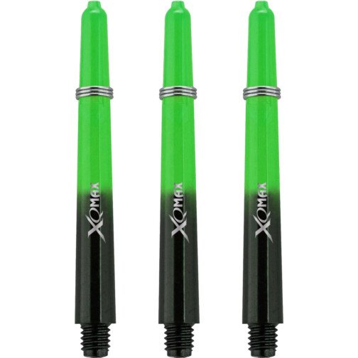 XQMax Gradient Dart Shafts Black & Green