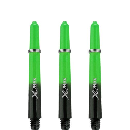 XQMax Gradient Dart Shafts Black & Green