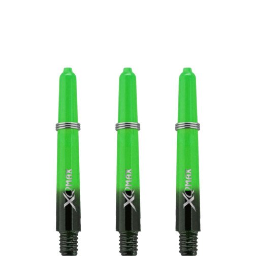 XQMax Gradient Dart Shafts Black & Green