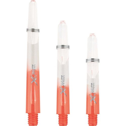 XQMax Gradient Polycarbonate Dart Shafts  – Transparent & Red