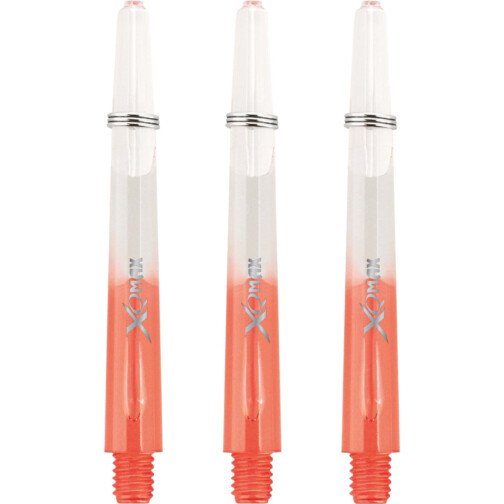 XQMax Gradient Polycarbonate Dart Shafts - Transparent & Red