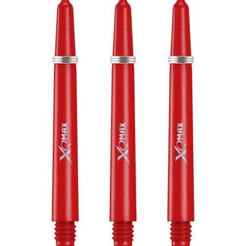 XQMax Polycarbonate Shafts - Solid Colour Logo - Red