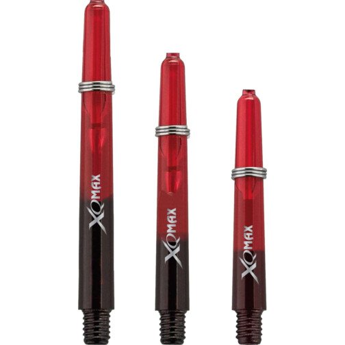 XQMax Gradient Polycarbonate Dart Shafts Black & Red